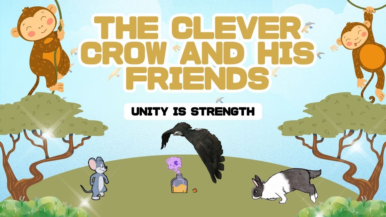 The Clever Crow and His Friends | Unity Is Strength | Moral Story for Kids 2026 |viral