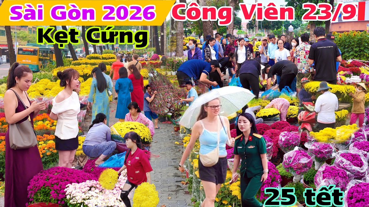 Khám Phá Chợ Hoa Tết Sài Gòn Công Viên 23/9 