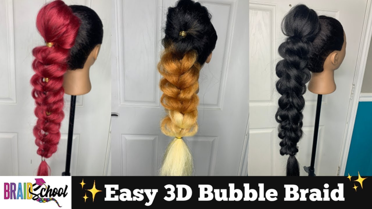 Easy 3D Bubble Butterfly Braid | No Braid Skills Required! | Braid School Ep. 59