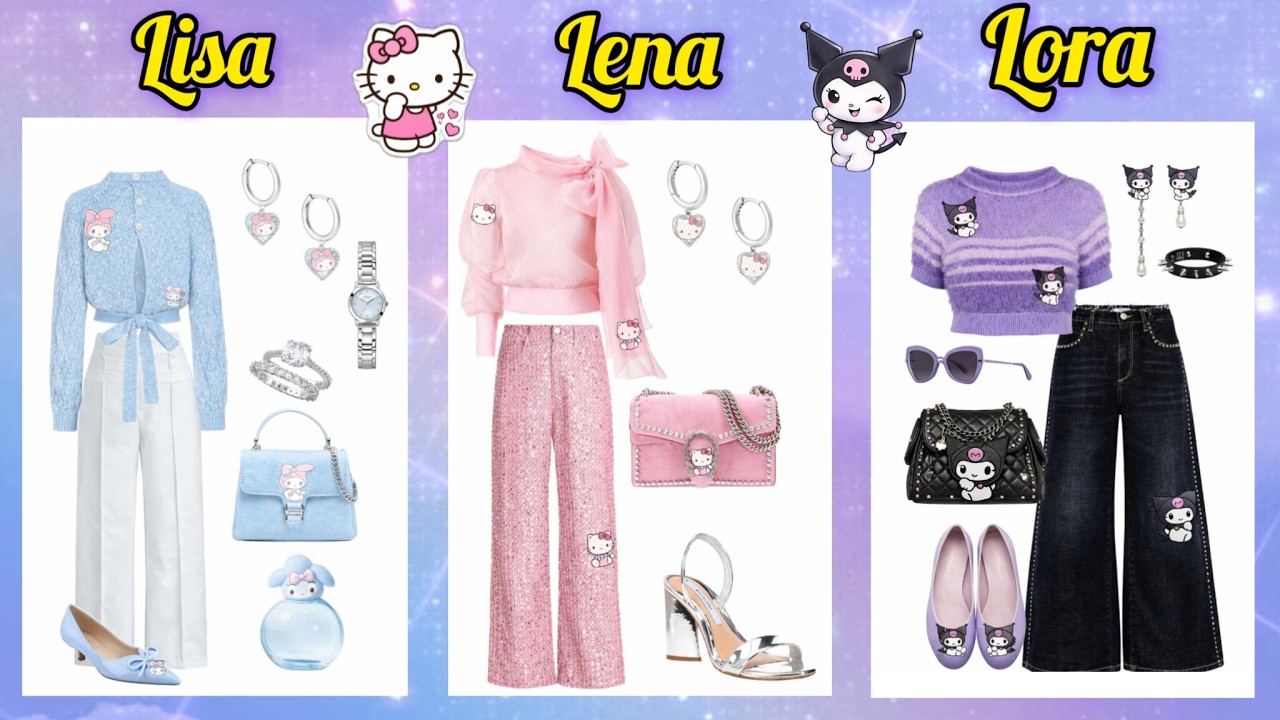 Lisa vs Lena vs Lora fashion & lifestyle picks 💖 #stylechallenge #lisaorlena #fashionquiz VS 007