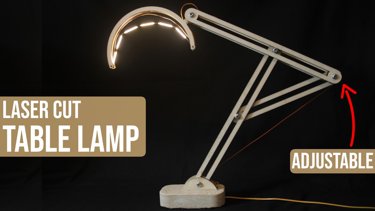 Laser Cut Modular Table Lamp | Free Files Included