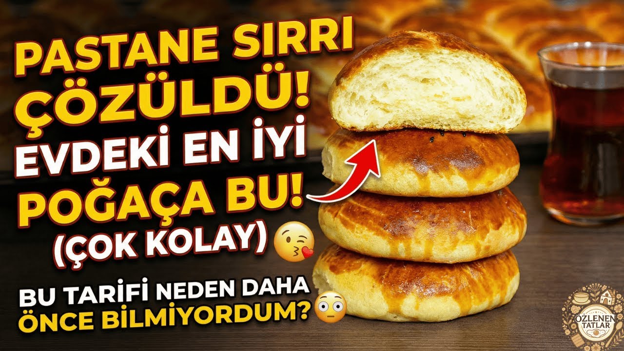 Pastane Ustalarının Sırrını Veriyorum! 🥐 Puf Puf Kabaran Gerçek Pastane Poğaçası