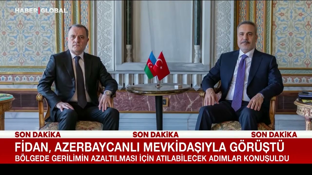 Hakan Fidan Azerbaycanlı Mevkidaşı Ceyhun Bayramov ile Görüştü