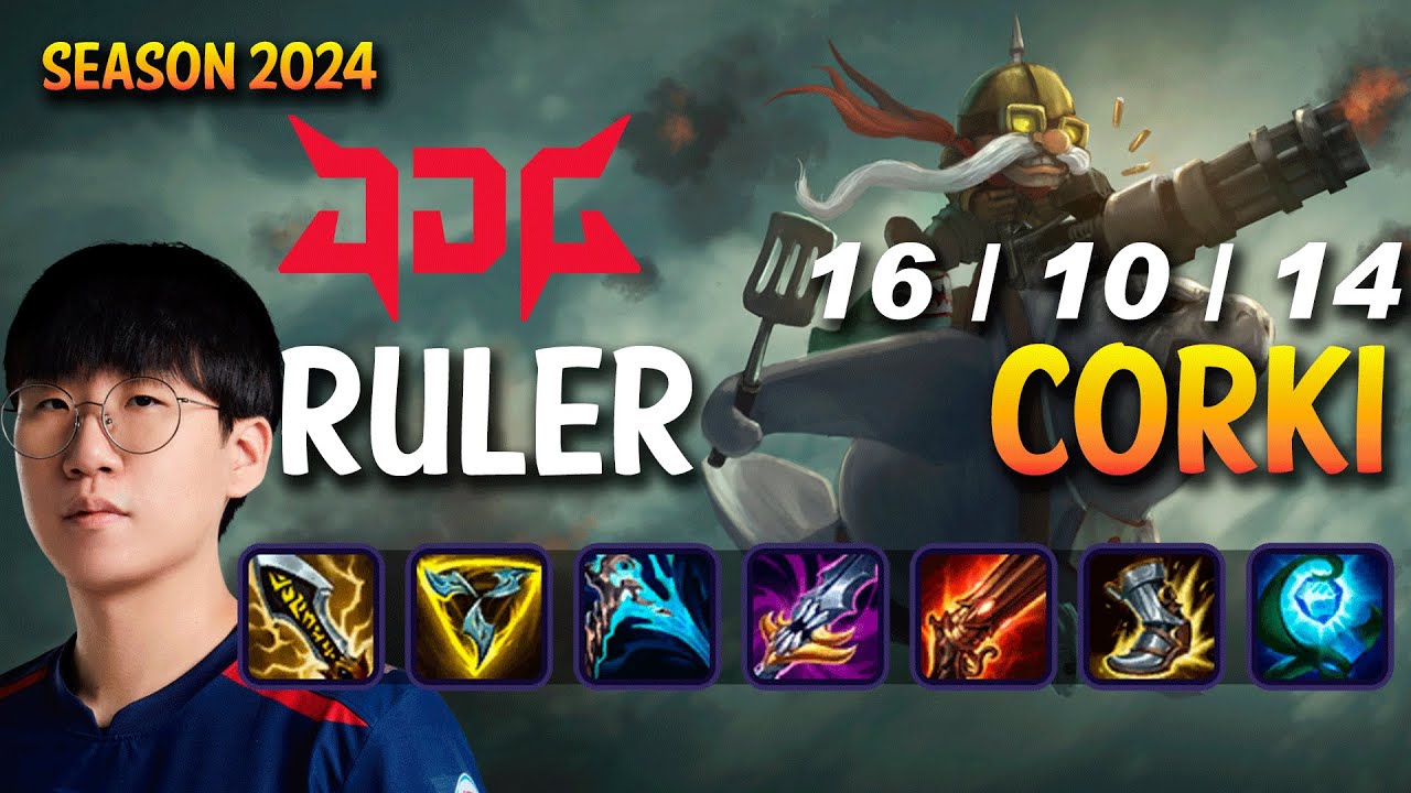JDG Ruler CORKI vs ZERI ADC - Patch 14.10 KR Ranked MASTER | lolrec