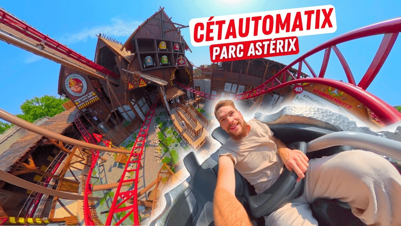 🎢CÉTAUTOMATIX : découverte du NOUVEAU roller coaster du Parc Astérix 🤯