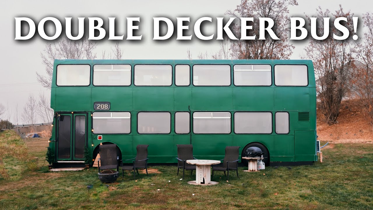 Rare Double Decker Bus Airbnb in the US! Full Tour!