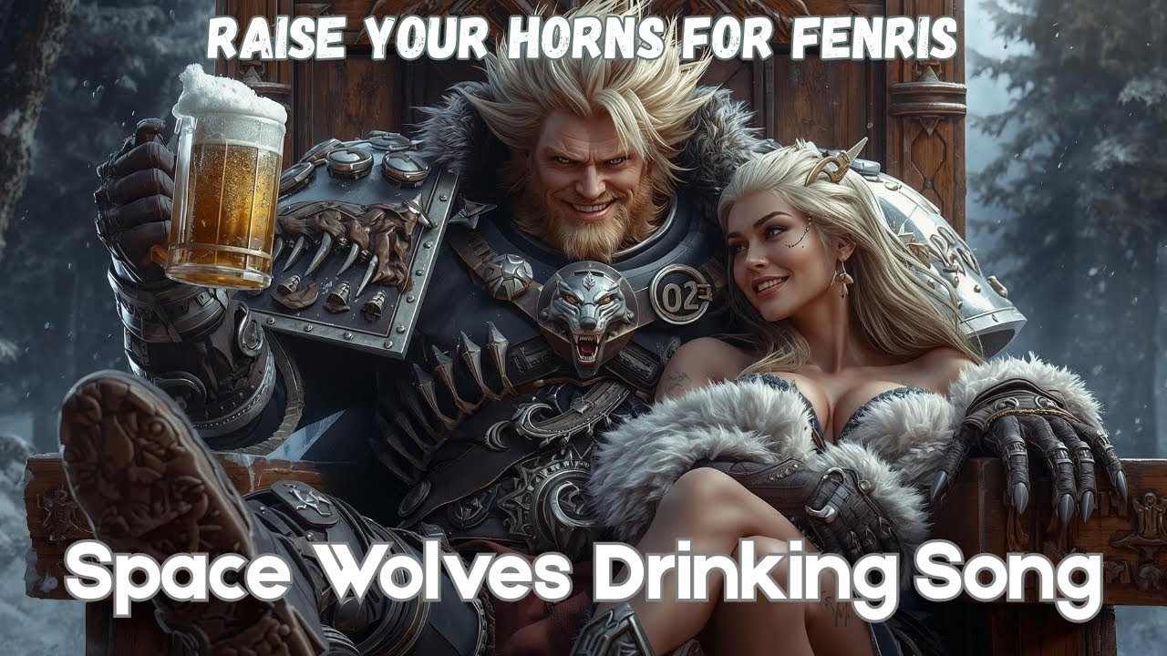 Raise the Horns for Fenris / Warhammer 40k Space Wolves inspired Drinking Song