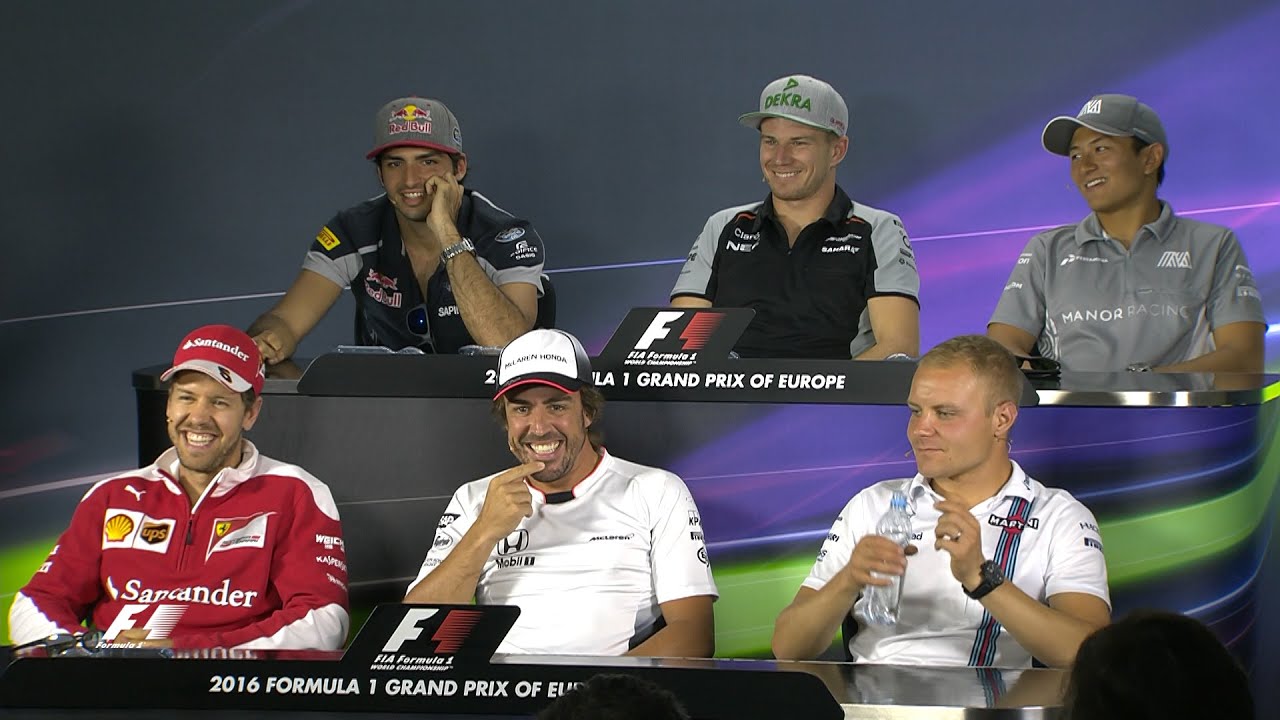 The Drivers Face The Press | European Grand Prix 2016