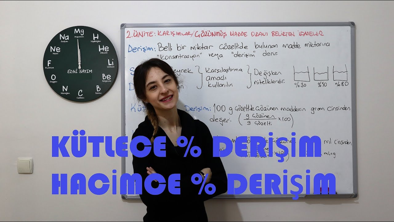 11- ÇÖZÜNMÜŞ MADDE ORANI BELİRTEN İFADELER 2022