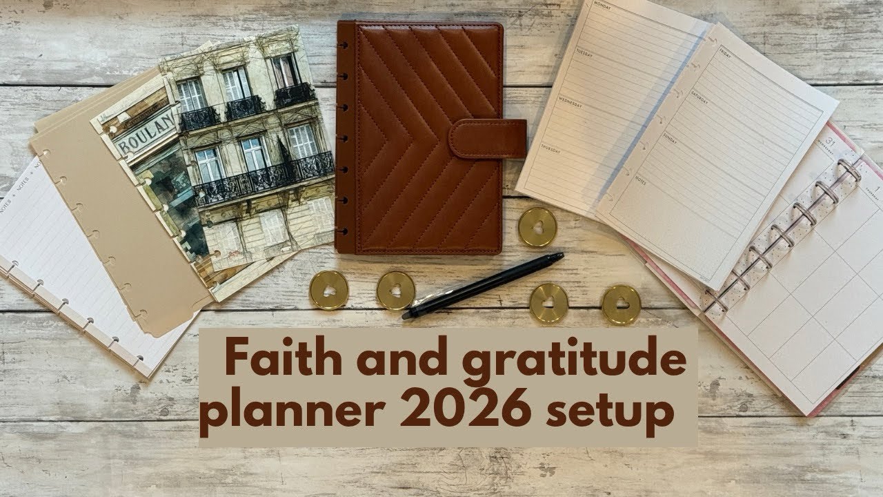 Faith and gratitude planner 2026 setup