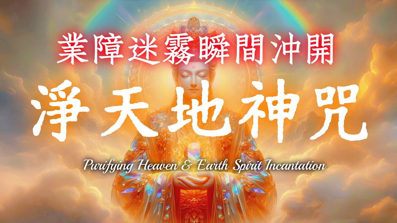 只需聽就能帶走房間所有負能量！《淨天地神咒》｜業障迷霧瞬間沖開，所有好事都找上你！｜助您的周圍環境磁場也會全面修復｜讓好人貴人自動靠近你