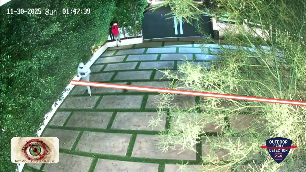 Outdoor Early Detection (OED) - Driveway Beam in Action | REAL INCIDENT