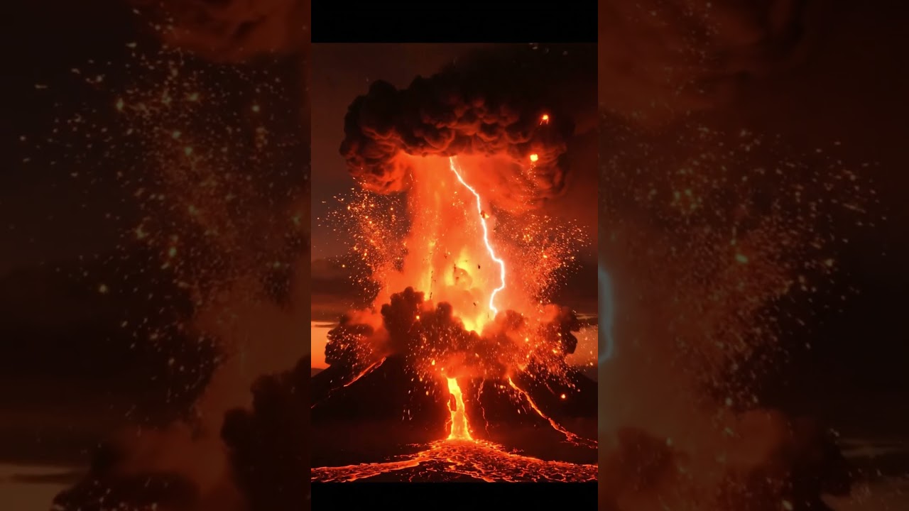 AI-Generated Volcanic Eruption | Epic Cinematic Simulation