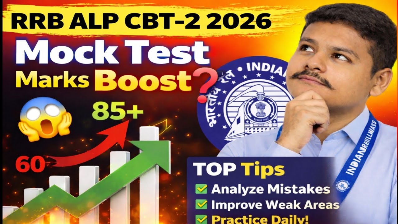 ALP CBT-2 Mock Test Kaise De? | Marks boosting Strategy by Selected ALP 😱 | 85+ Marks Increase