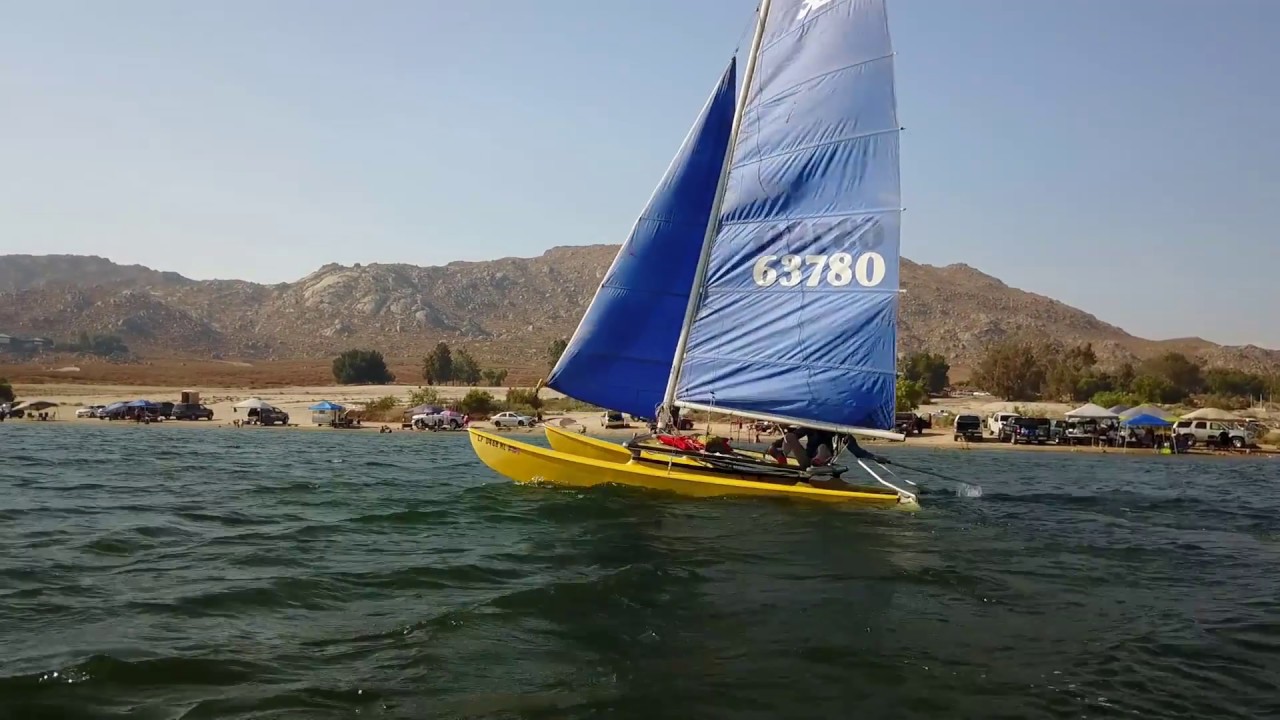 Sailing A Hobie Cat 16 ⛵️💨🌊☀️ In High Winds | DJI Mavic Pro