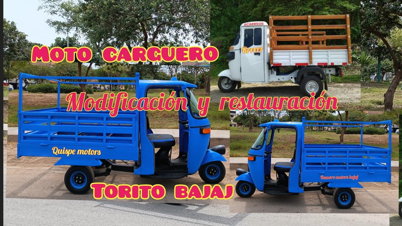 modificación y restauración torito bajaj 2 y 4 tiempos / moto carguero