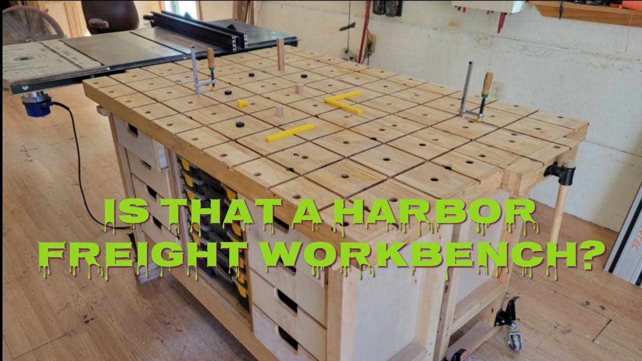Turning a Harbor Freight Workbench into a MFT with Dovetail Clamps