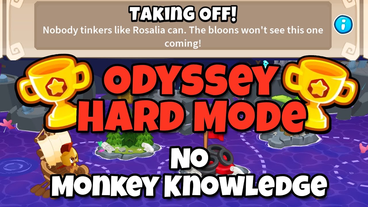 BTD6 Odyssey || Hard Mode Tutorial || No Monkey Knowledge || (Taking Off!)