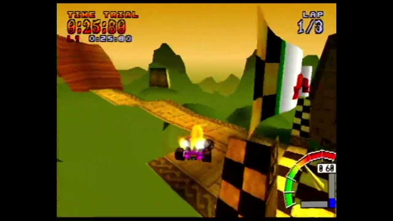 CTR papu's pyramid 1:19.14 (accel)