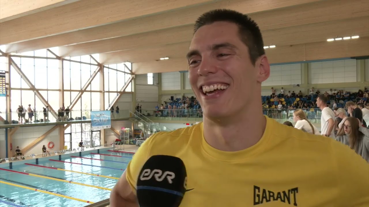 Ralf Tribuntsov 100 m kompleksi Eesti rekord ja intervjuu ERR-ile, 15.11.2025, Kohtla-Järve