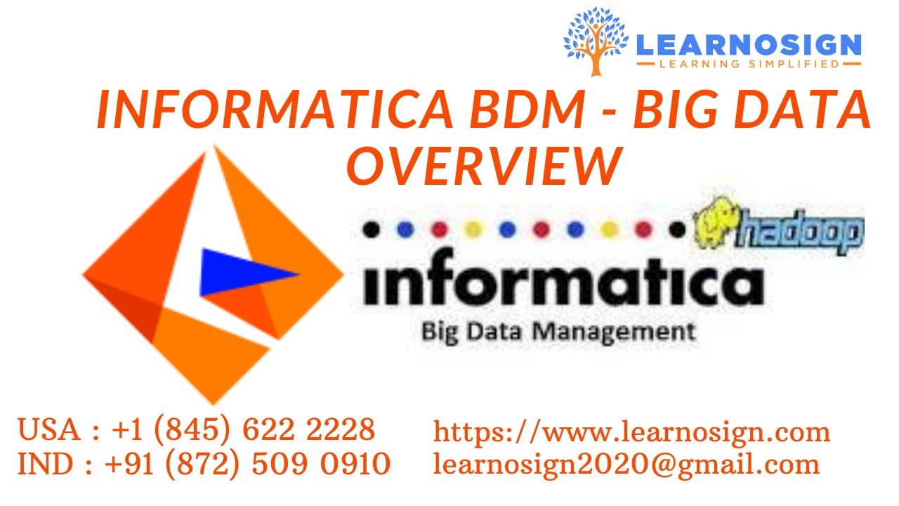 Lecture #1 : Informatica BDM - Big Data Overview || Learn Informatica BDM
