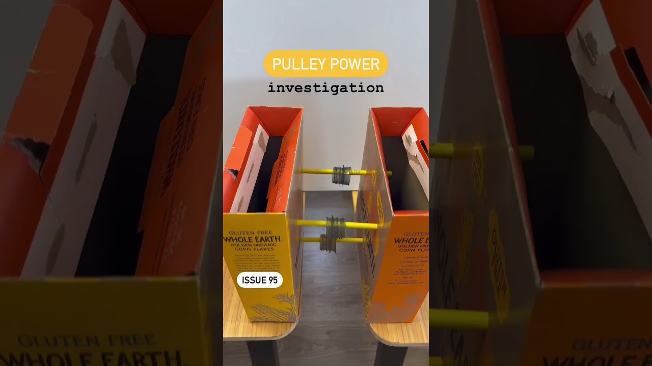 Learn how to make a pulley - kids engineering activity #shorts