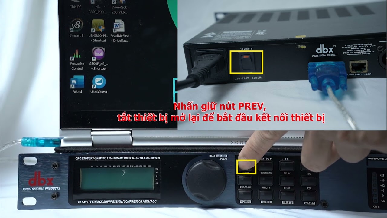 Hướng dẫn Update Firmware DBX Driverack PA 260