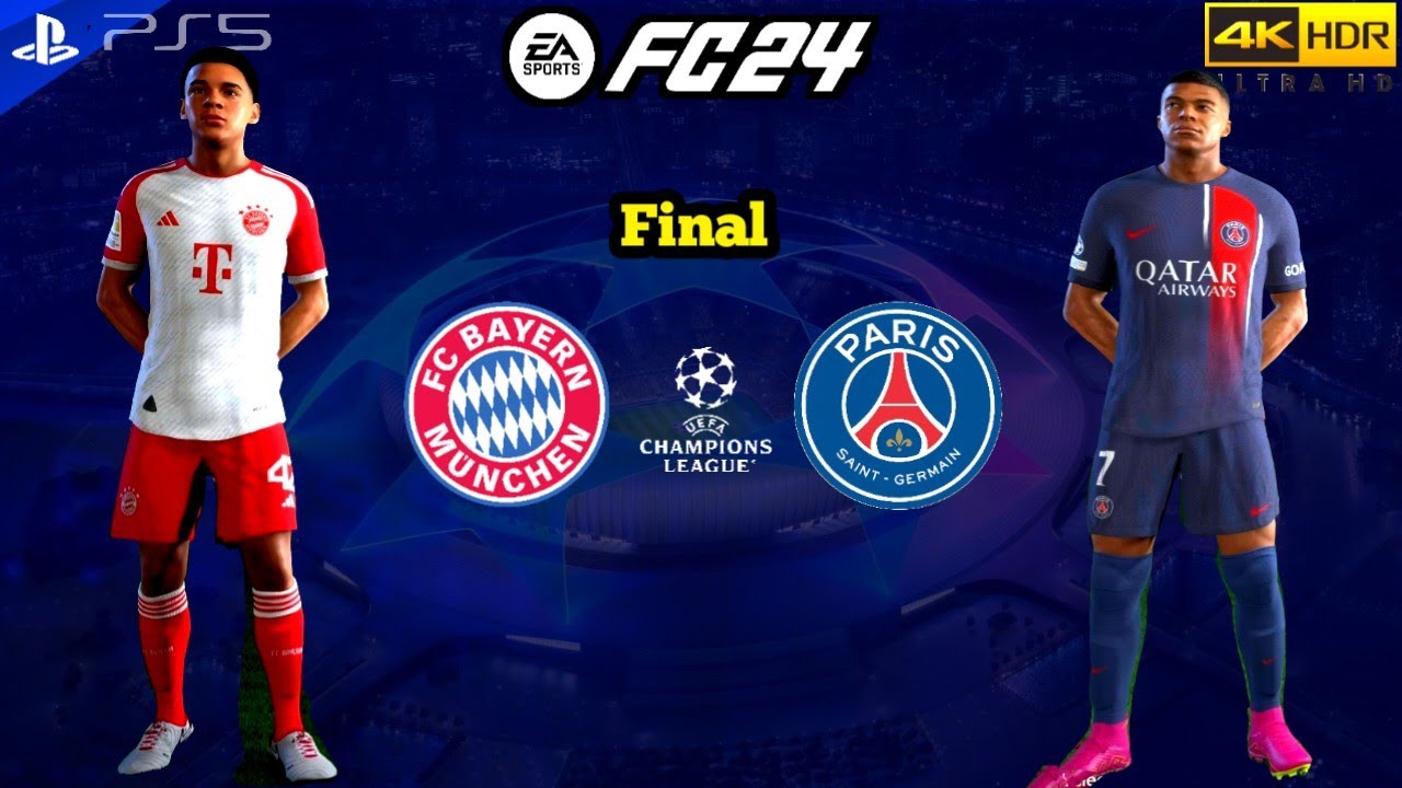 EA Sports FC 24 - Bayern Munich Vs PSG | UEFA Champions League Final PS5 [4K 60FPS +HDR]