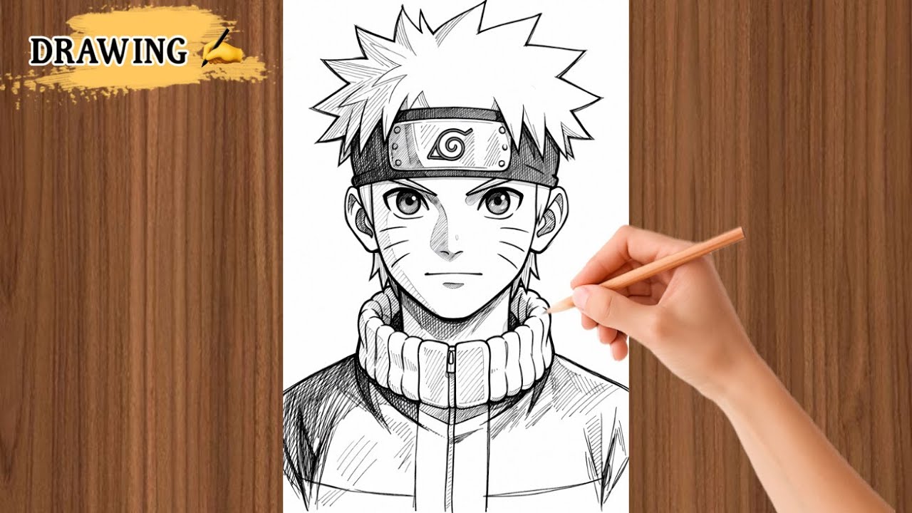 How to draw Naruto 🤔
