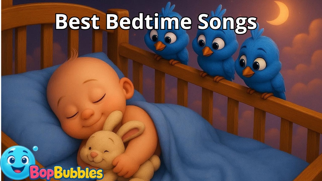Baby Lullabies for Sleep 🌙Bedtime Songs | Twinkle Twinkle, Brahms & More | BopBubbles