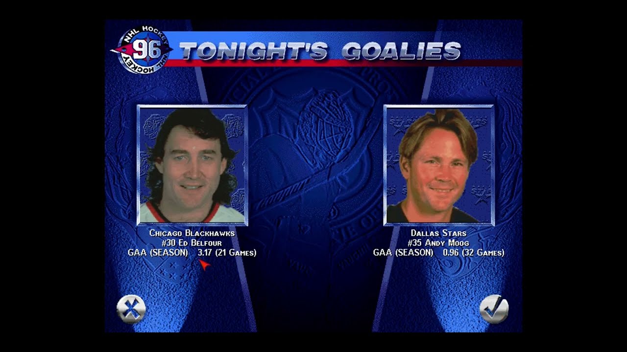 EA Sports NHL '96 - All-star Season 1 Stars Game 33 | Blackhawks Invade Dallas for a Rematch