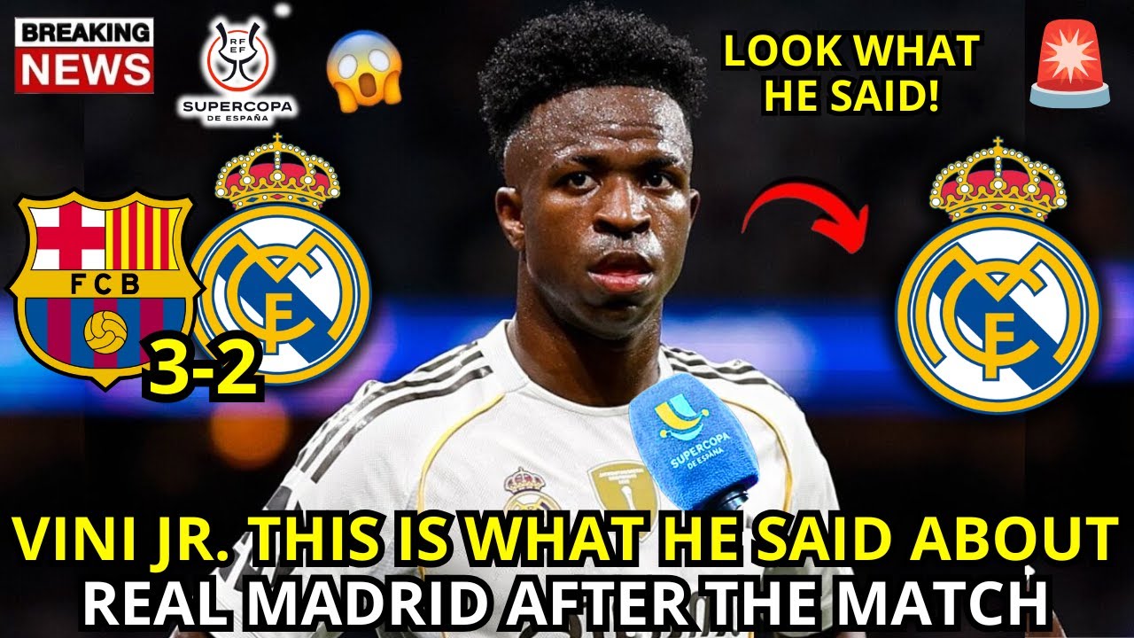🚨BOMB! VINICIUS JR SAID THIS AFTER THE MATCH! NOBODY EXPECTED THIS! REAL MADRID NEWS