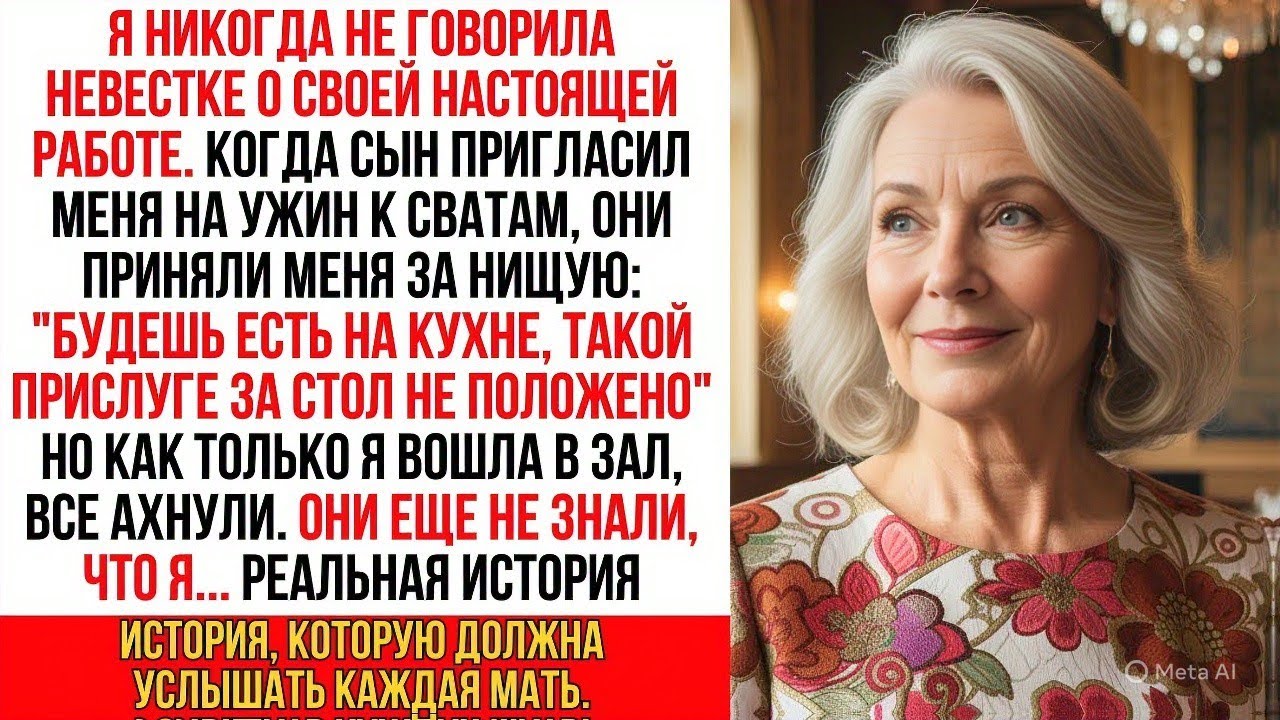 Я притворилась бедной матерью, когда сын привел меня к семье невестки — оказалось, что...