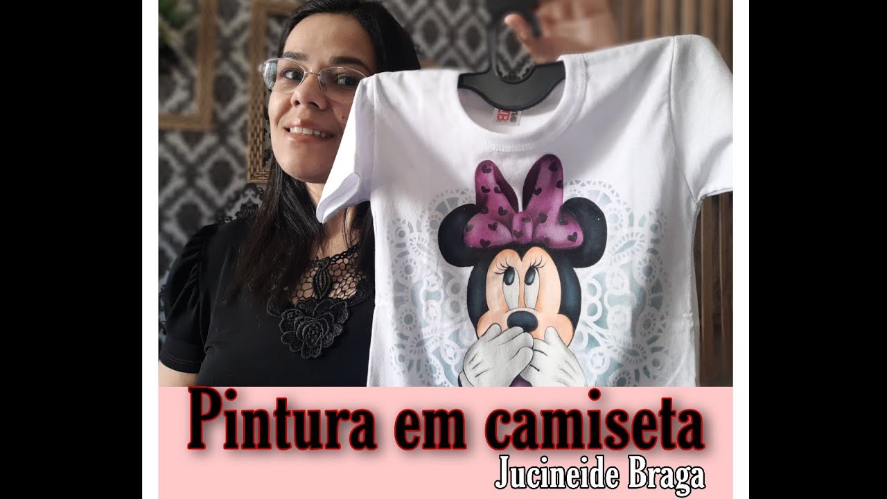 Pintando camiseta - Minnie
