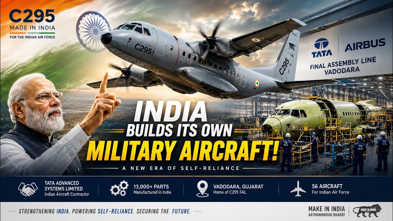 India's First Made-in-India Military Aircraft! C295 Revolution Explained.(hindi)