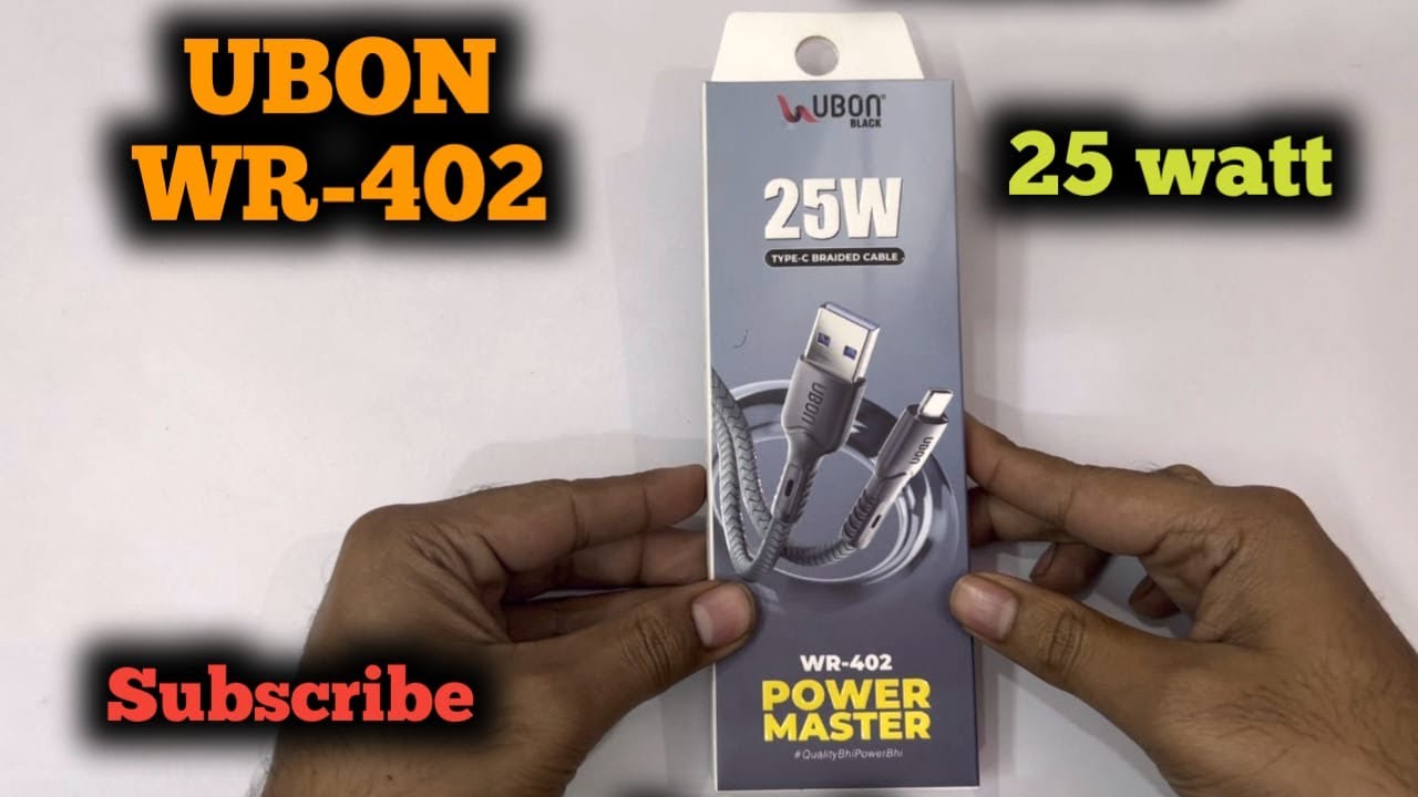Ubon data cable wr 402 fast data cable 25 watt superior quality 199