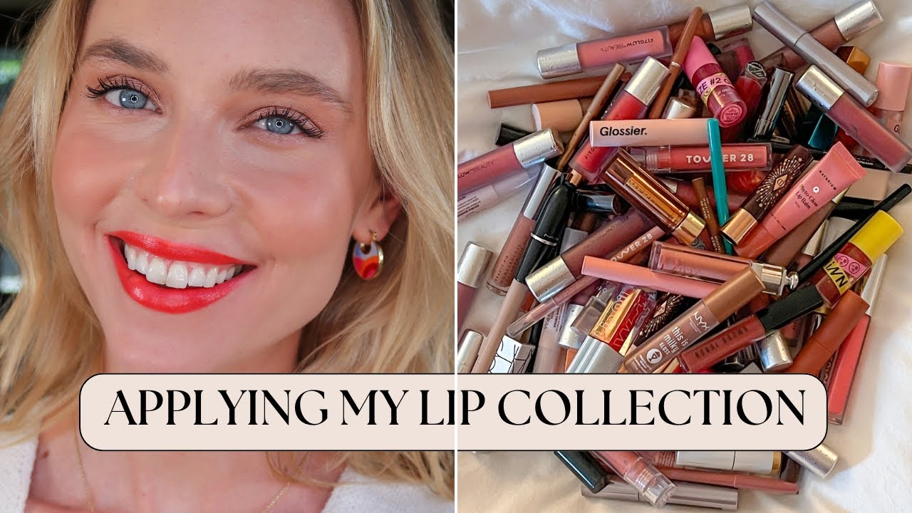 Applying ALL of My Lip Products: 113 Lip Applications