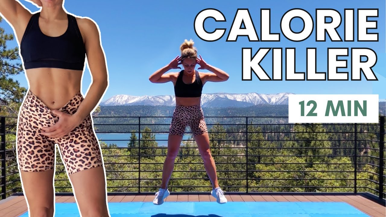 12 min CALORIE KILLER Full Bodyweight Workout (Reveal 11 Line Abs)