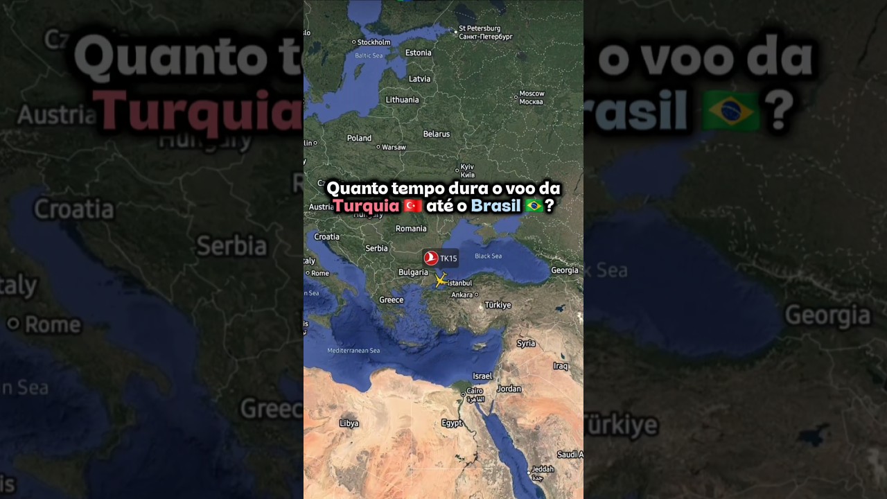 Istambul - São Paulo ✈️ Quanto tempo dura o voo da Turquia até o Brasil? 🇹🇷✈️🇧🇷
