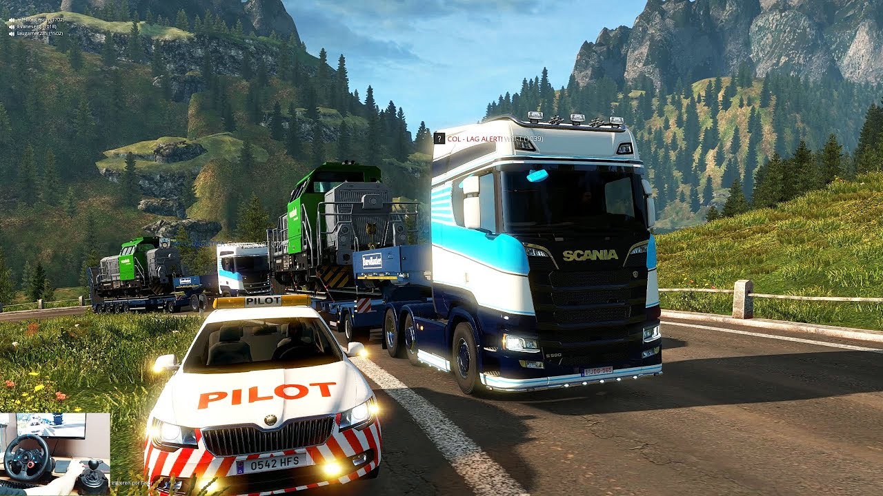 Convoy De Empresa Los Camiones No Suben El Puerto De Milano | ets2 XploLogistica
