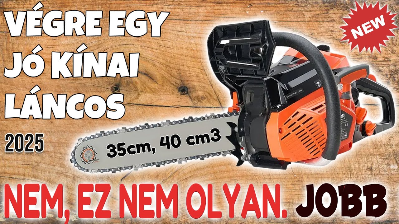 Olcsó láncfűrész, a jobbik fajtából. VEVOR 40ccm3, 14” #vevor