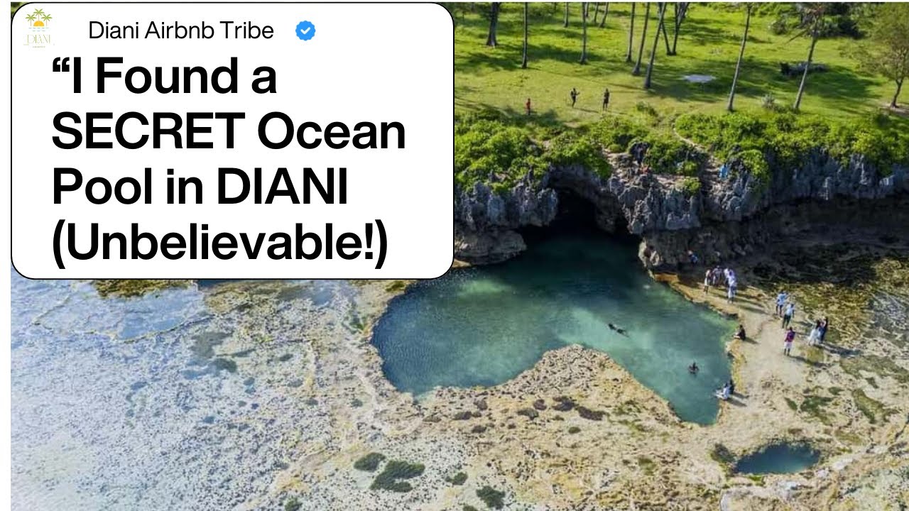 Secret Natural Pool in Diani You MUST Visit! | Africa Pool Tiwi Beach Kenya