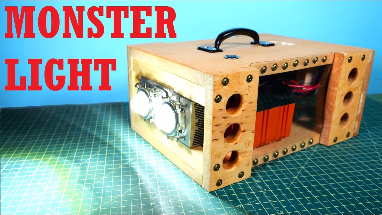 DIY LED Flashlight - The Portable Sun - 200 Watts