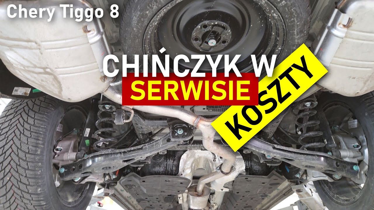 Chery Tiggo 8 na Serwisie, koszty, grubość lakieru i co widać od spodu