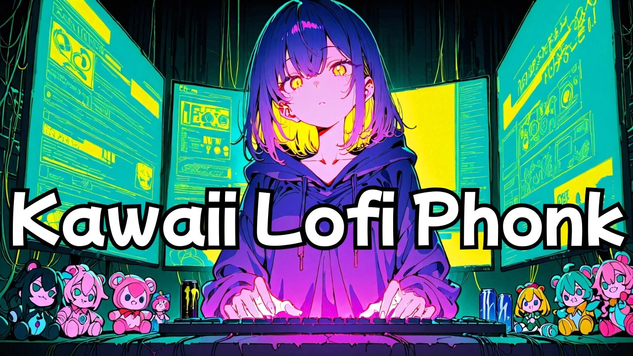 【脳内覚醒】聴くエナドリ。眠気を吹き飛ばす Kawaii Future Bass × Phonk 🍬 ネオン・ソーダ Mix｜作業用