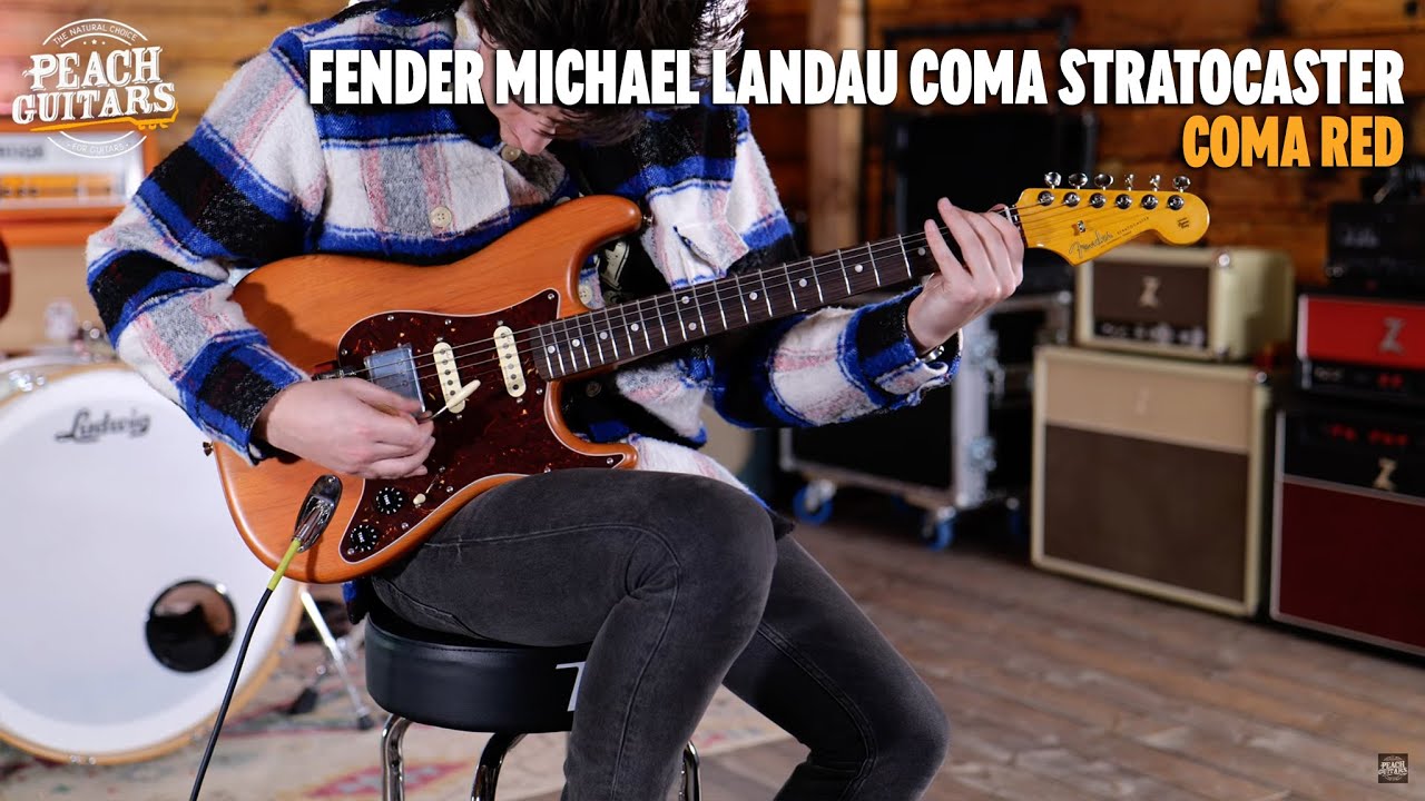 No Talking...Just Tones | Fender Michael Landau Coma Stratocaster | Rosewood - Coma Red