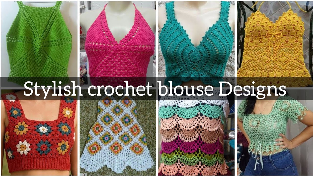Crochet blouse for sarees/unique crochet blouse Designs for jacket/stunning crochet blouse for girls