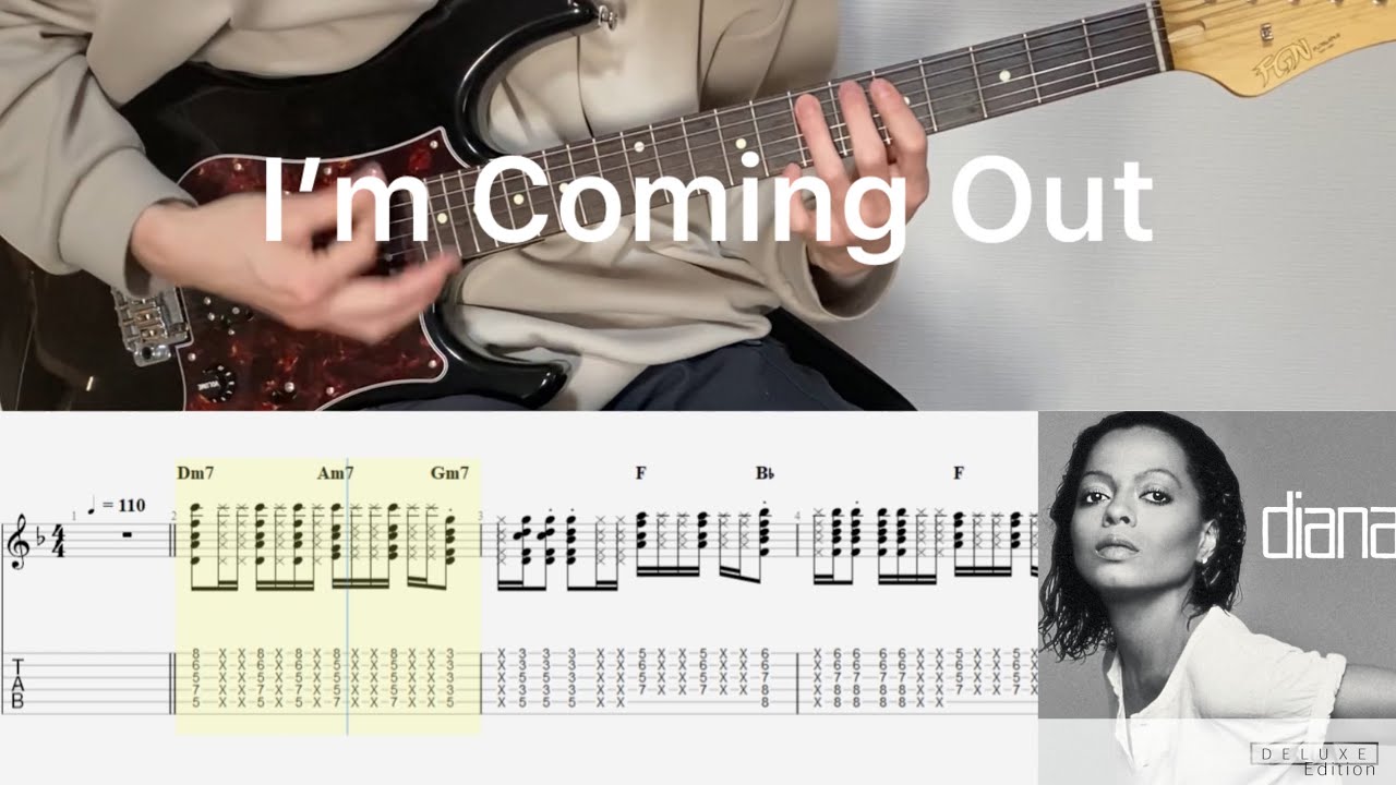 Diana Ross - I’m Coming Out (guitar cover with tabs & chords)