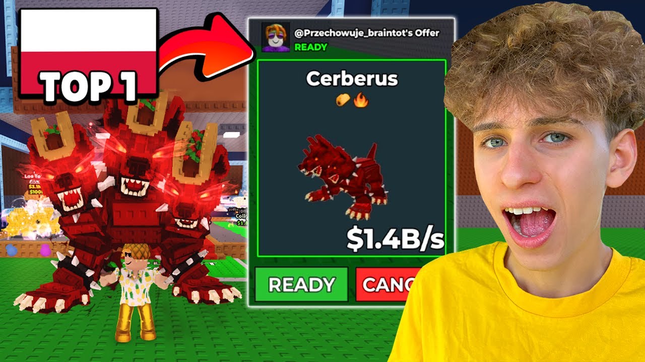 ZAGRAŁEM DUELSA z TOP 1 GRACZEM STEAL A BRAINROT o NOWEGO *OP SECRET* CERBERUS! 😱