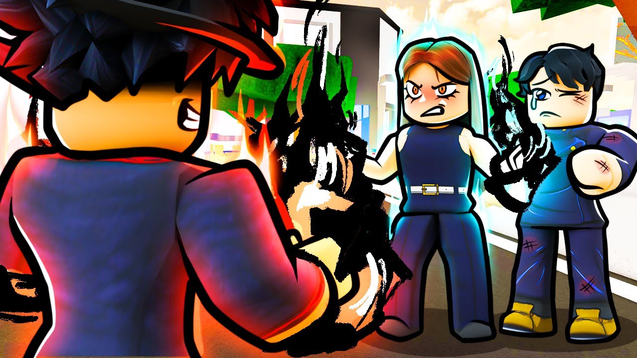 He Was LOSING, So He Called His E-GIRL TO SAVE HIM! (Roblox Jujutsu Shenanigans)